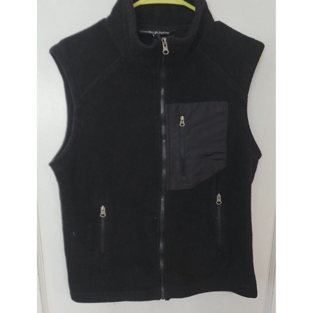 Beverly Hills Polo Club Men Fleece Vest Black Size S